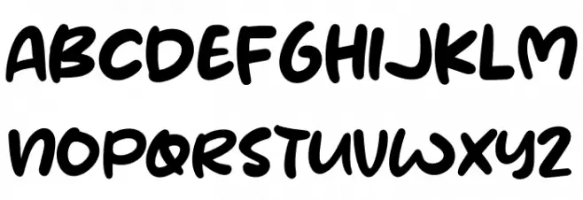 Bongkar Schriftart Groß