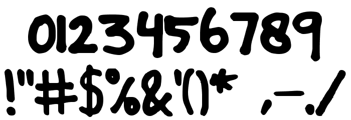 Bongkerspop Font OTHER CHARS