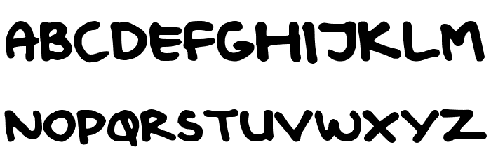 Bongkerspop Font UPPERCASE