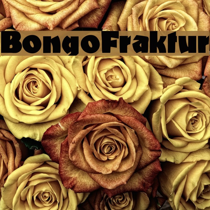 BongoFraktur Font examples
