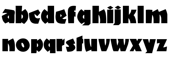 BongoFraktur Font LOWERCASE