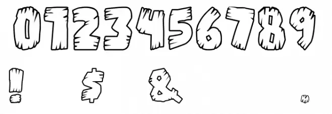 Bongus Highlight Font OTHER CHARS