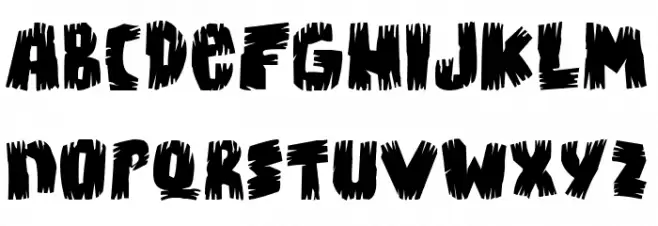 Bongus Font UPPERCASE