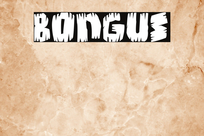 Bongus फ़ॉन्ट examples