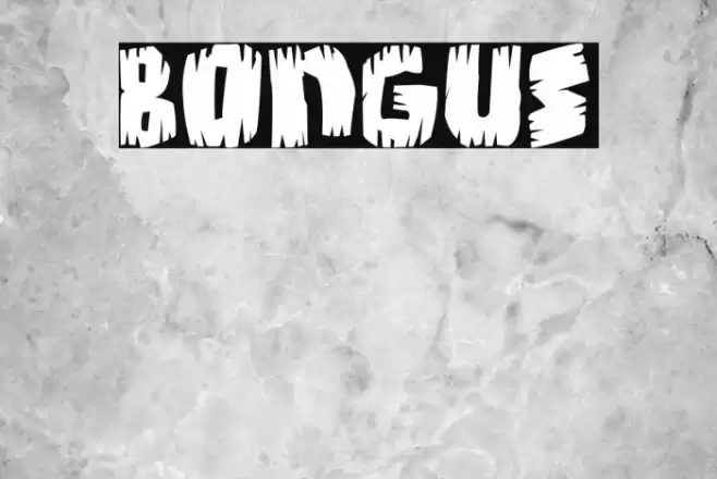 Bongus Font examples