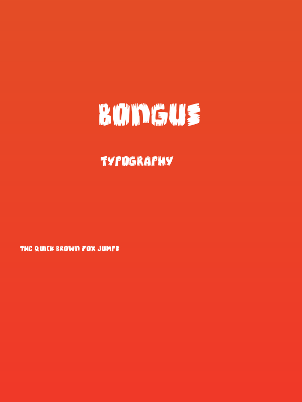 Bongus Poster