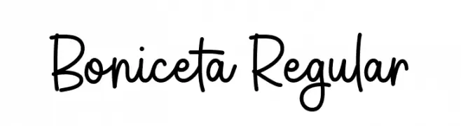 Boniceta Regular  Descarca Fonturi Gratis
