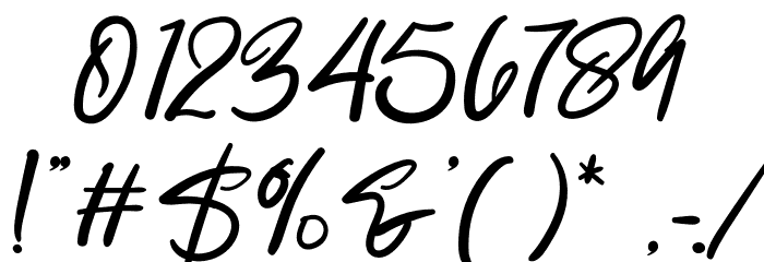 BonillaAmalihaRegular Font OTHER CHARS