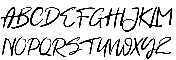 BonillaAmalihaRegular Font UPPERCASE