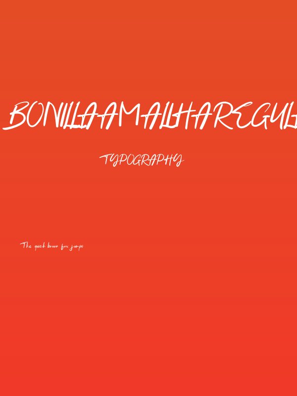 BonillaAmalihaRegular Poster