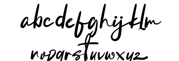 BonillaAmalihaRegular Font LOWERCASE