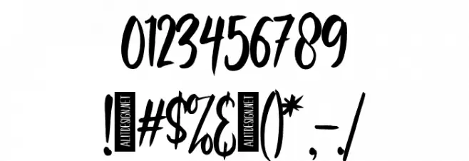 Bonillo Font OTHER CHARS