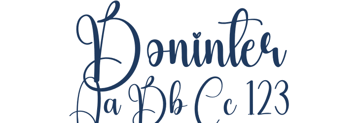Boninter Font Preview