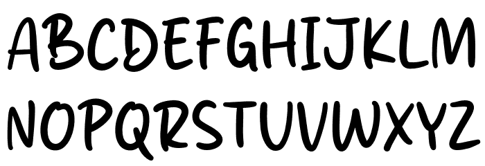Boniqu Vanilla Font UPPERCASE