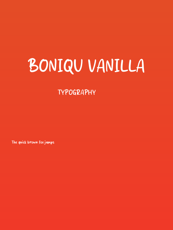 Boniqu Vanilla Poster