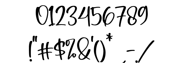 Bonistha Daily Font OTHER CHARS