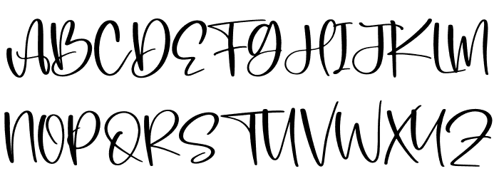 Bonistha Daily Font UPPERCASE