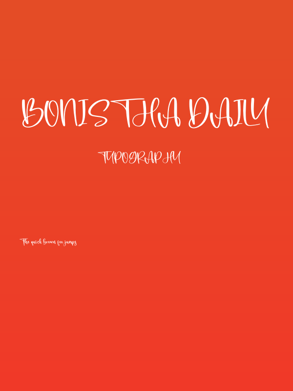 Bonistha Daily Poster