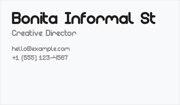 Bonita Informal St Business Card