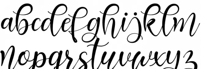 Bonita Шрифта строчной