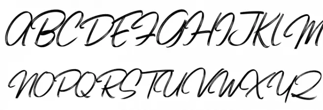 Bonitto Italic 字体 大写