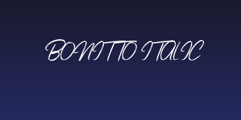 Bonitto Italic Social Header