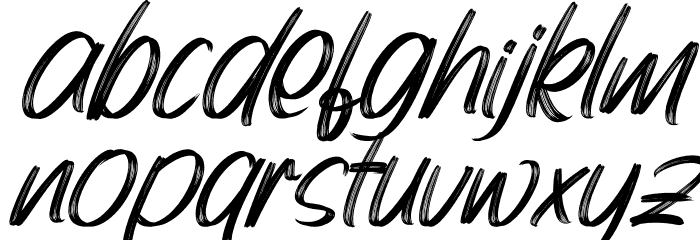 Bonitto Italic Font LOWERCASE