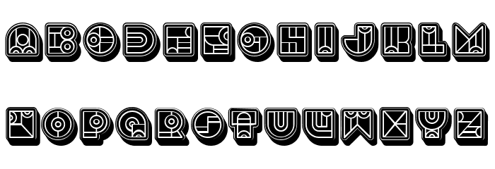 Bonjour 3D Regular Font OTHER CHARS