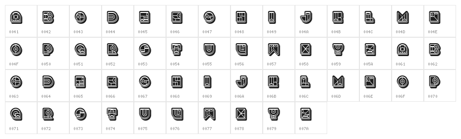 Bonjour 3D Regular Character Map