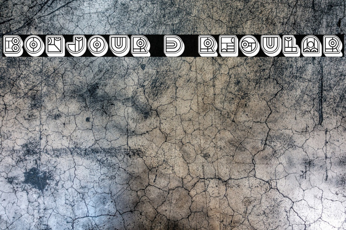 Bonjour 3D Regular Font examples