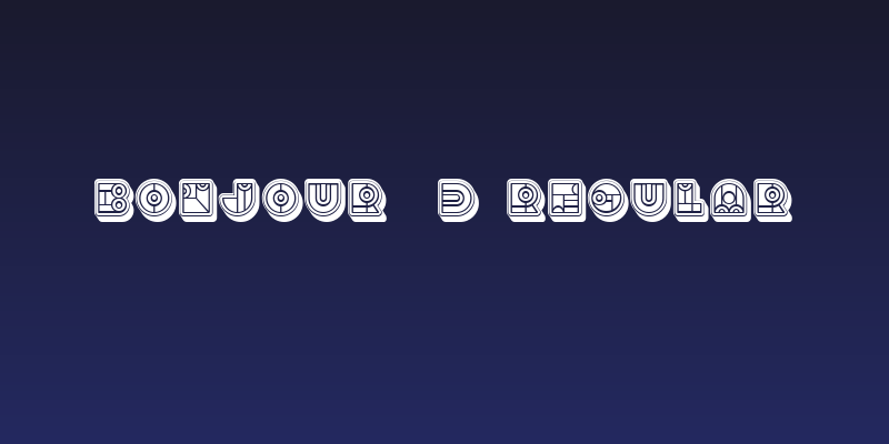 Bonjour 3D Regular Social Header