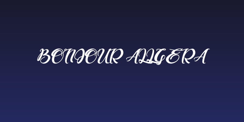 Bonjour Allgera Social Header