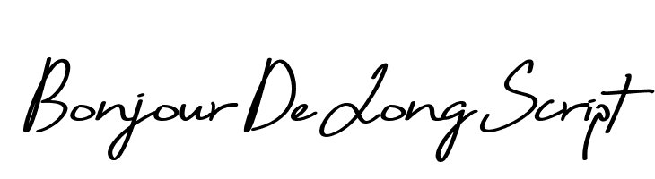 Bonjour De Jong Script  フリーフォントのダウンロード