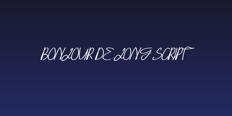 Bonjour De Jong Script Social Header
