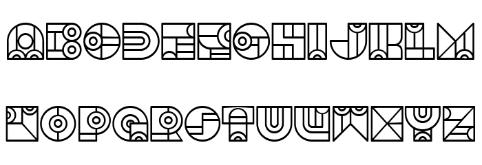 Bonjour Linear Regular Font OTHER CHARS