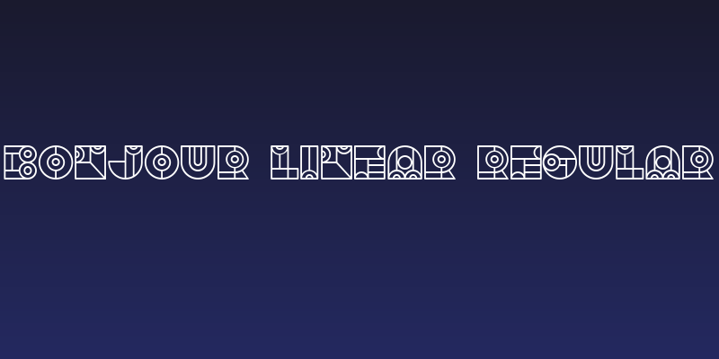 Bonjour Linear Regular Social Header