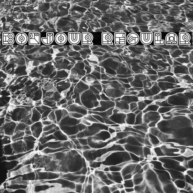 Bonjour Regular Font examples