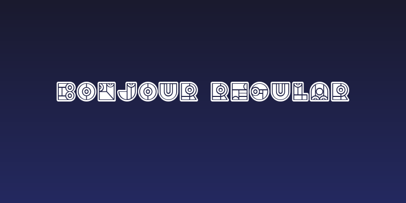 Bonjour Regular Social Header