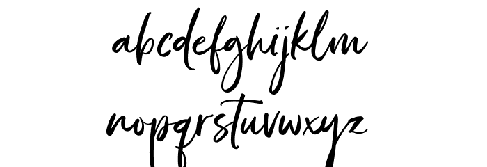 Bonjour Sydney Font LOWERCASE