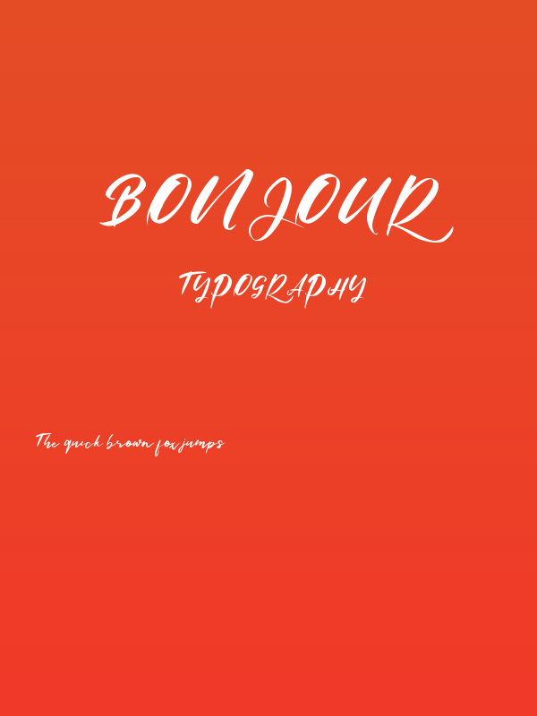 Bonjour Poster