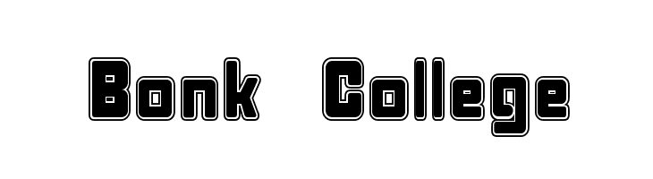 Bonk College Font