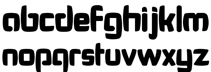 Bonk Fatty Font LOWERCASE