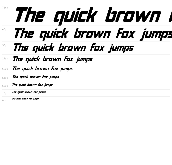 Bonk Italic Waterfall