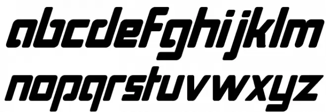 Bonk Italic Шрифта строчной