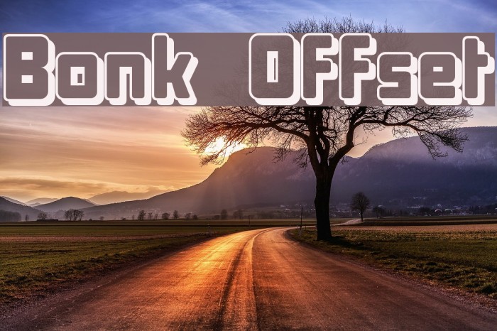 Bonk Offset Шрифта examples