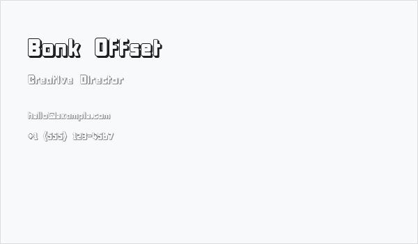 Bonk Offset Business Card