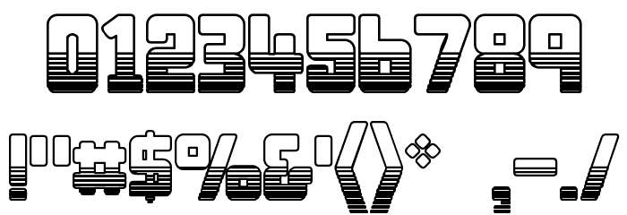 Bonk Outercut Font OTHER CHARS