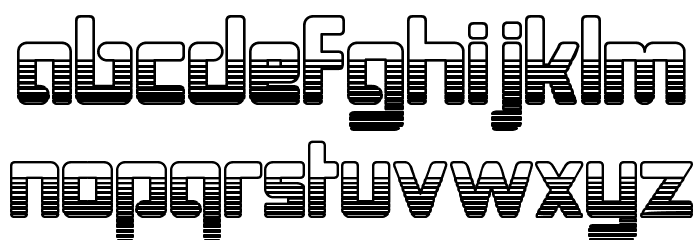 Bonk Outercut Font LOWERCASE