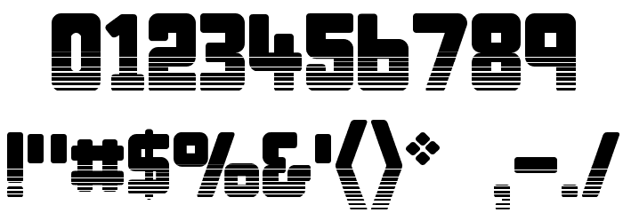 Bonk Undercut Font OTHER CHARS