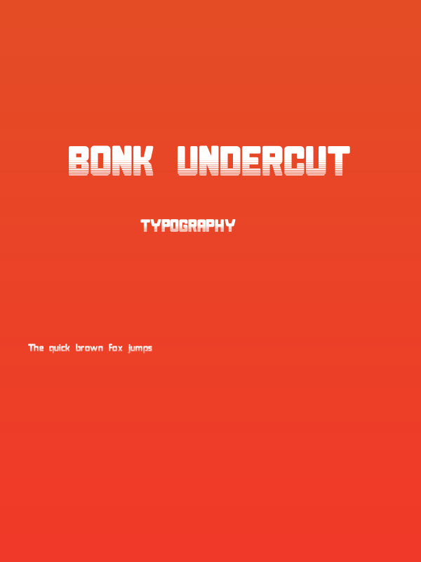 Bonk Undercut Poster